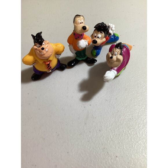 Vintage Disney PVC Figures Lot Goofy Movie Goof Troop Max Pete Goofy Petey P.J. - Picture 8 of 9